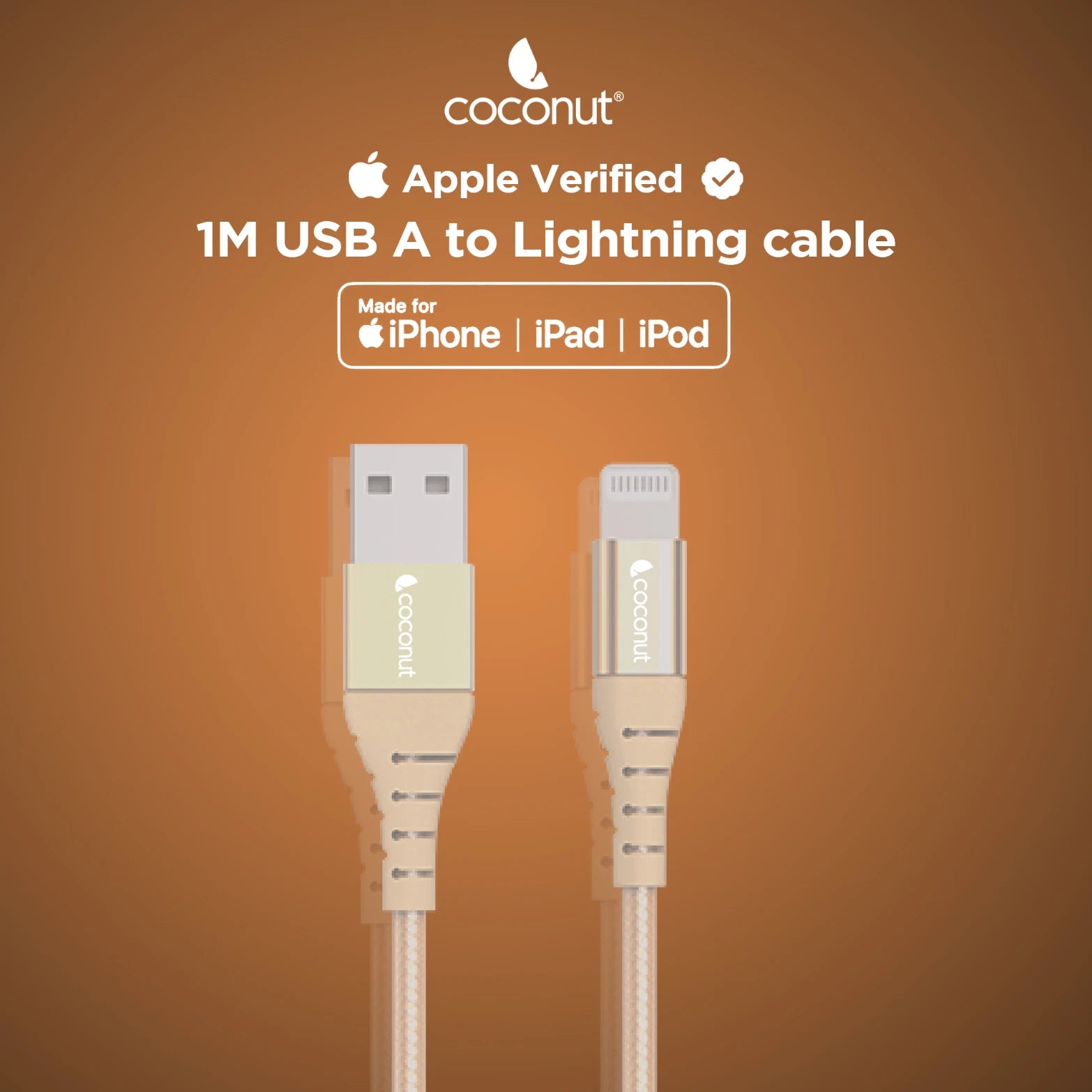 MC01 MFi Certified USB-A to Lightning Cable for fast charging